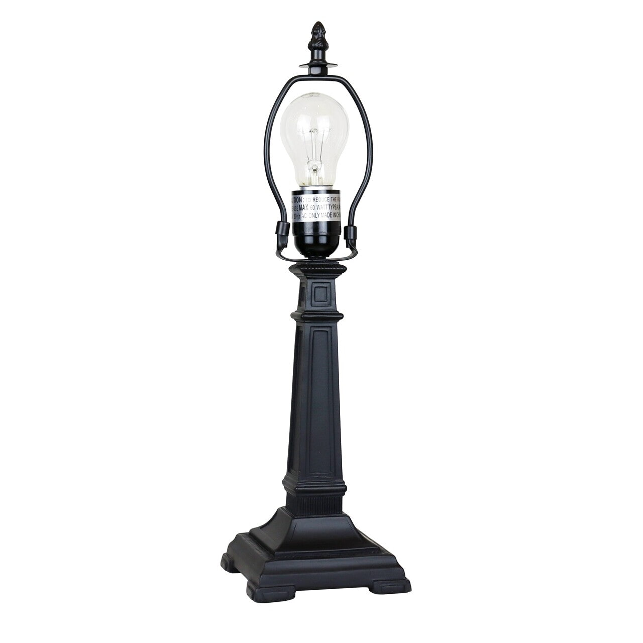 16.8" 1 light Antique Vintage Style Stained Glass Mission Table Lamp