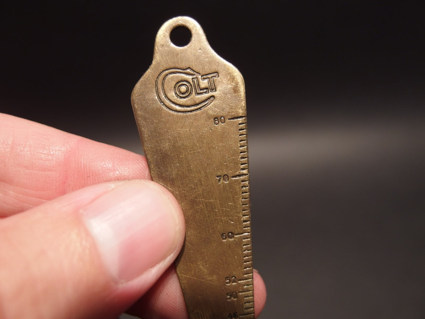 Antique Vintage Style Colt Firearms Gunsmith Bore Gage Key chain