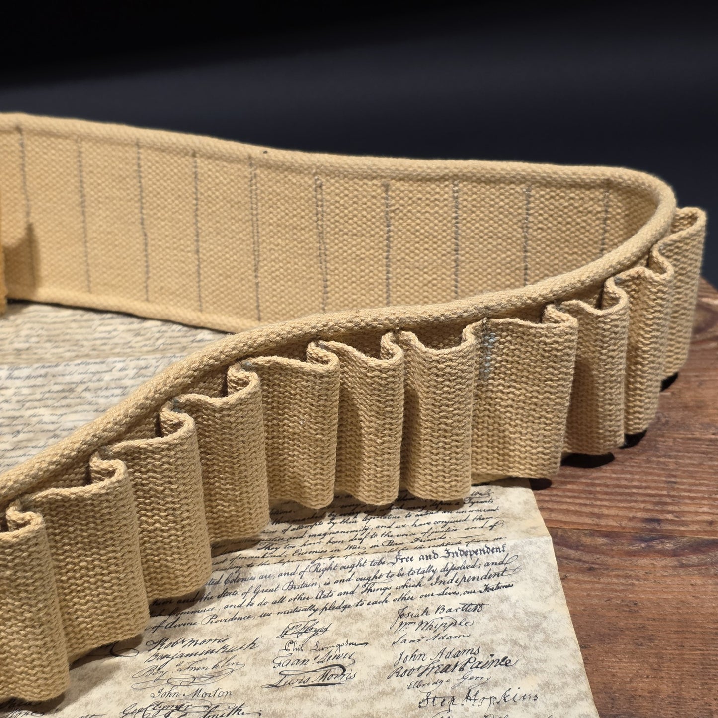 U.S. Canvas Cartridge Belt – Indian Wars Spanish-American War Style