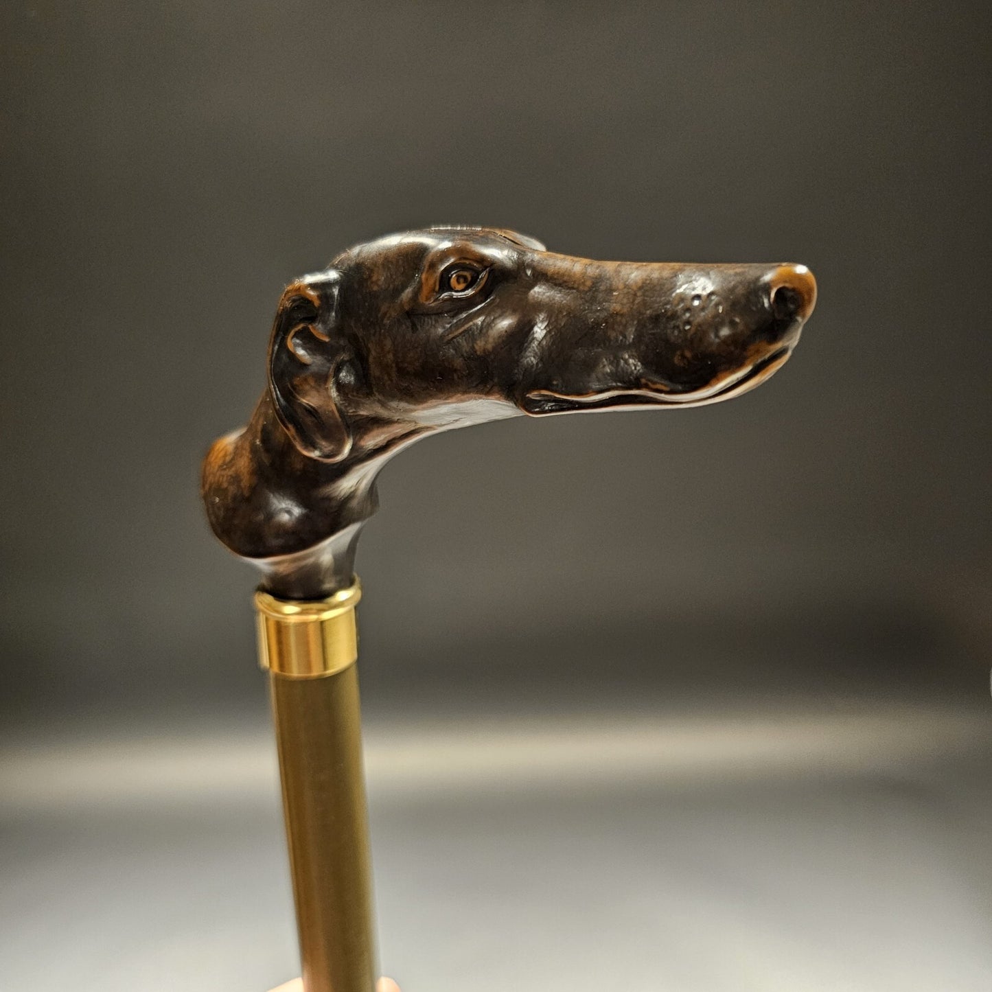 36" Antique Style Greyhound Dog Walking Stick Cane