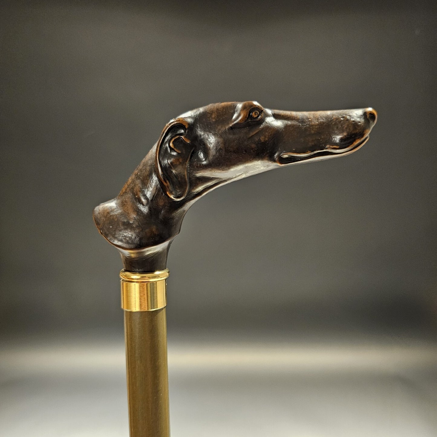 36" Antique Style Greyhound Dog Walking Stick Cane