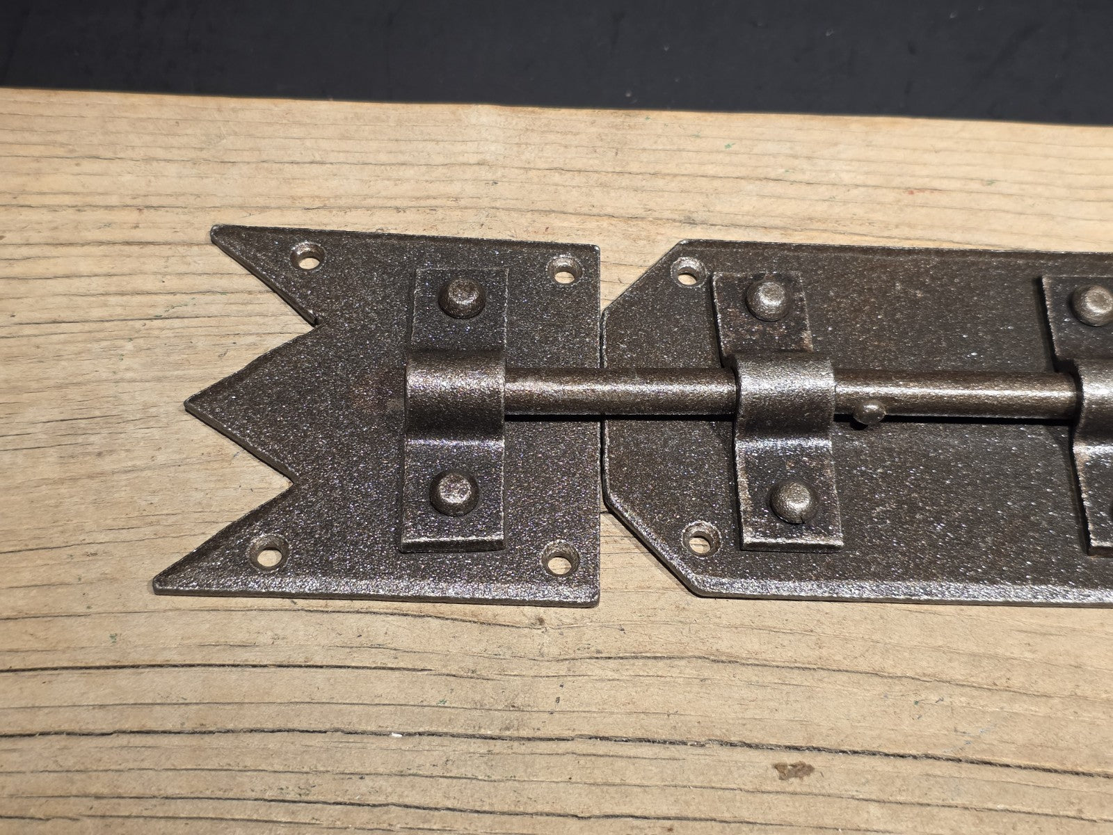 Antique Style Pennsylvania German  Slide Latch Hand Forged Primitive Iron