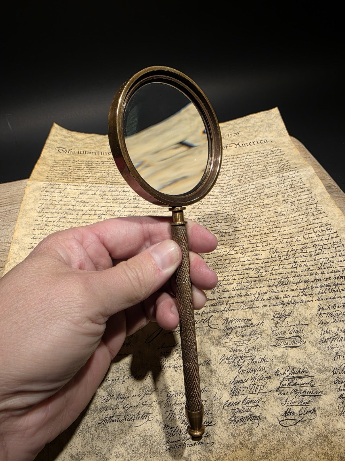 8 1/2" Bausch & Laurance Brass Reading Magnifier – Classic Optical Instrument