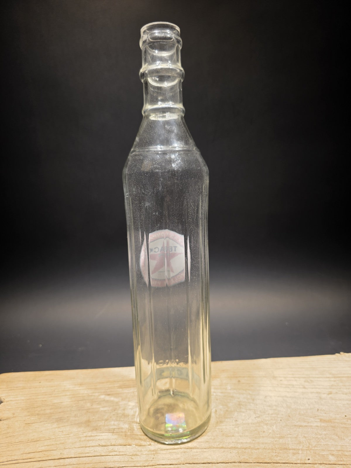 Vintage Style Glass Texaco Fire Chief Oil Bottle