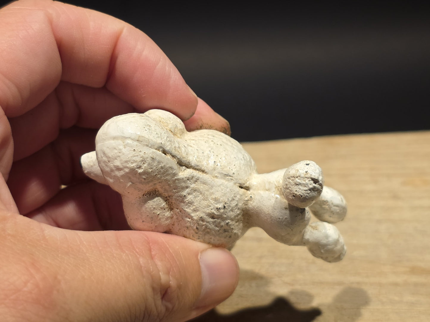 Cast Iron White Poodle Dog Figurine Vintage Style Poodle Statue
