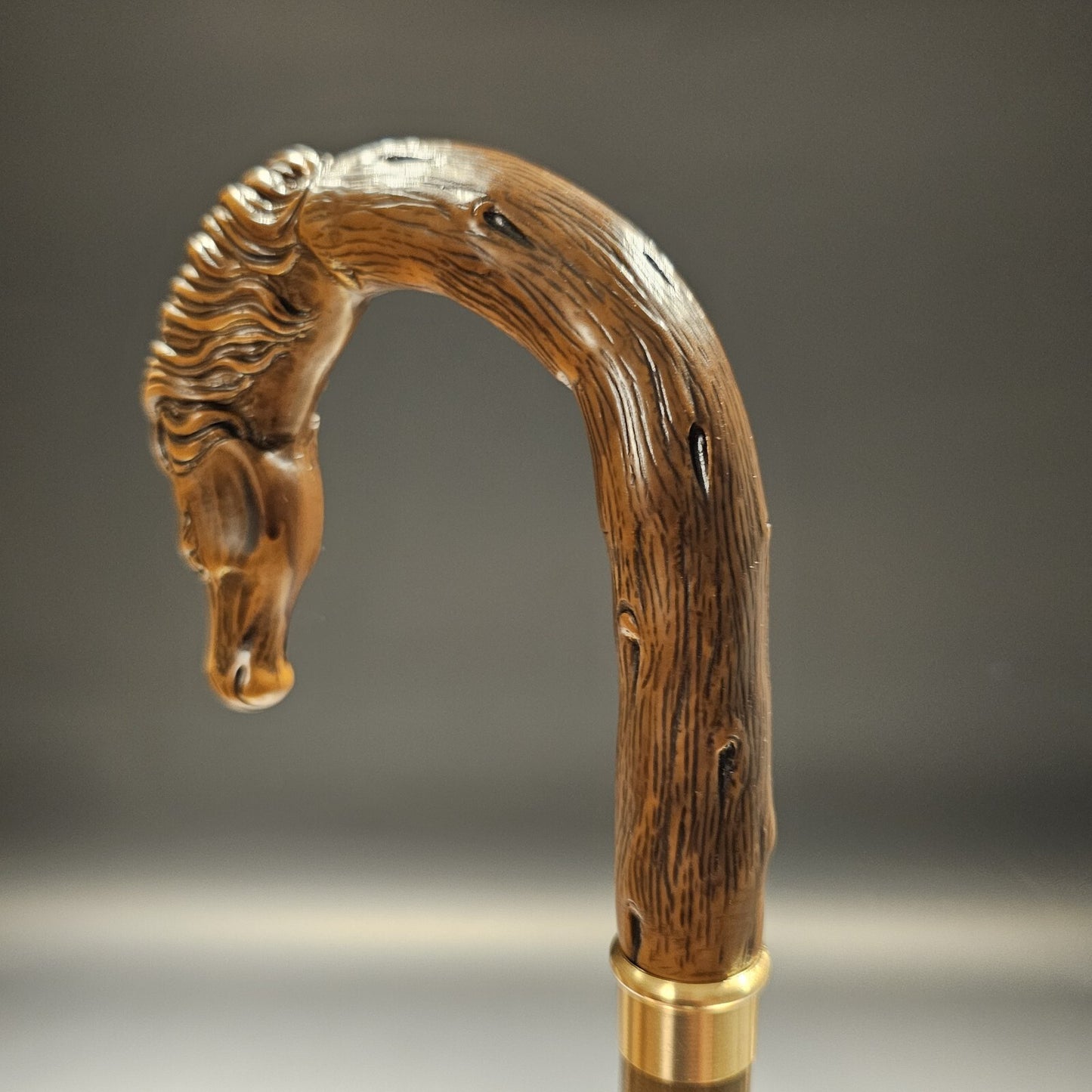 36" Antique Style Horse Head Walking Stick Cane