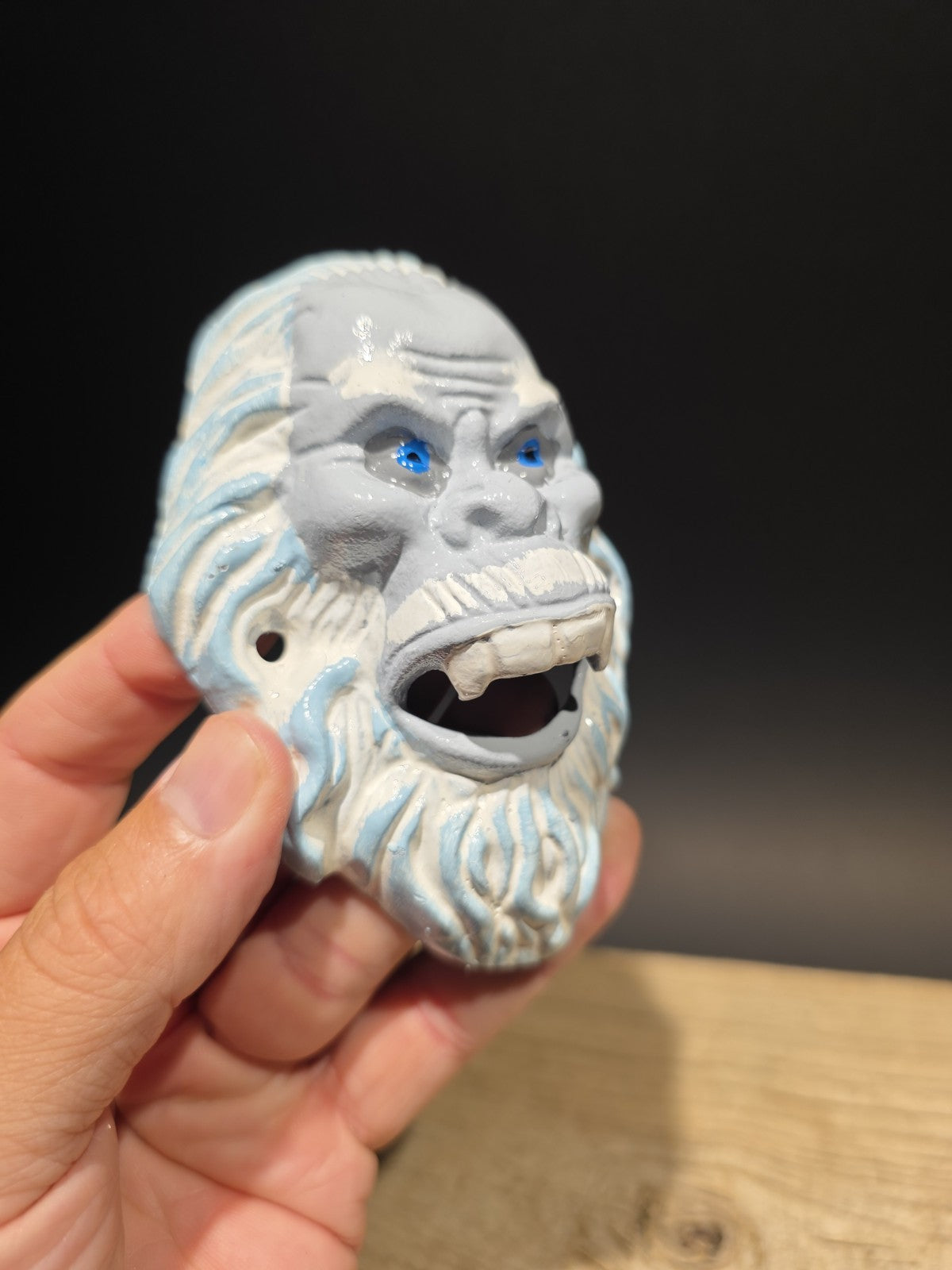 Antique Vintage Style Cast Iron Yeti Sasquatch Wall mount Bottle Opener