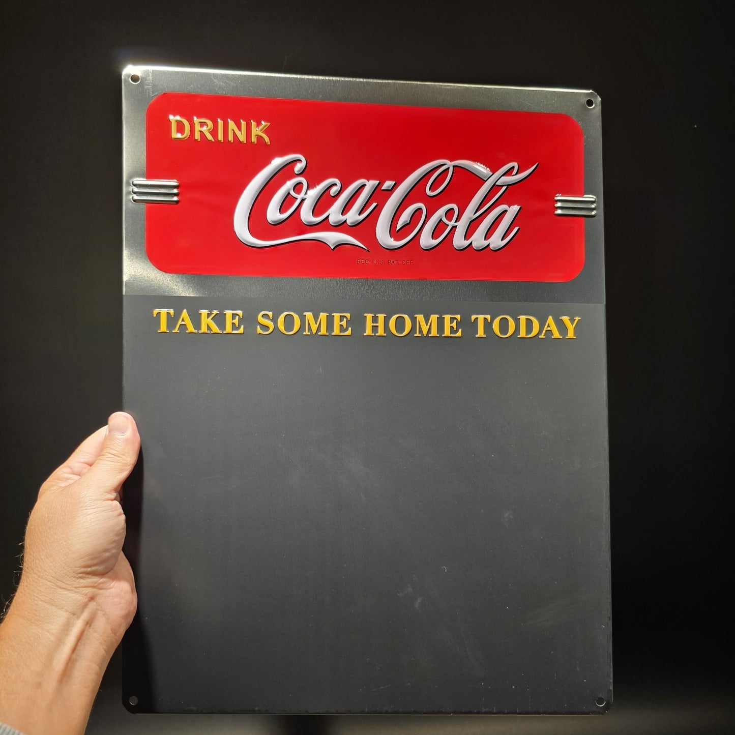 17" Coca-Cola Menu Board Chalkboard Sign Vintage Style Coke Advertising Display