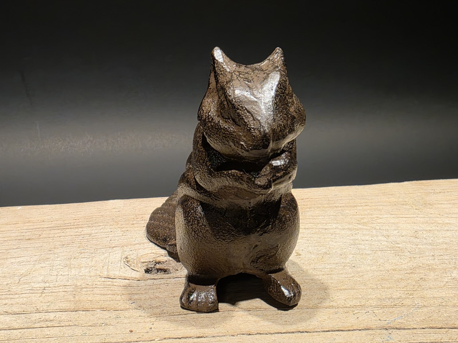 Antique Vintage Style Cast Iron Squirrel Door Stop Wedge