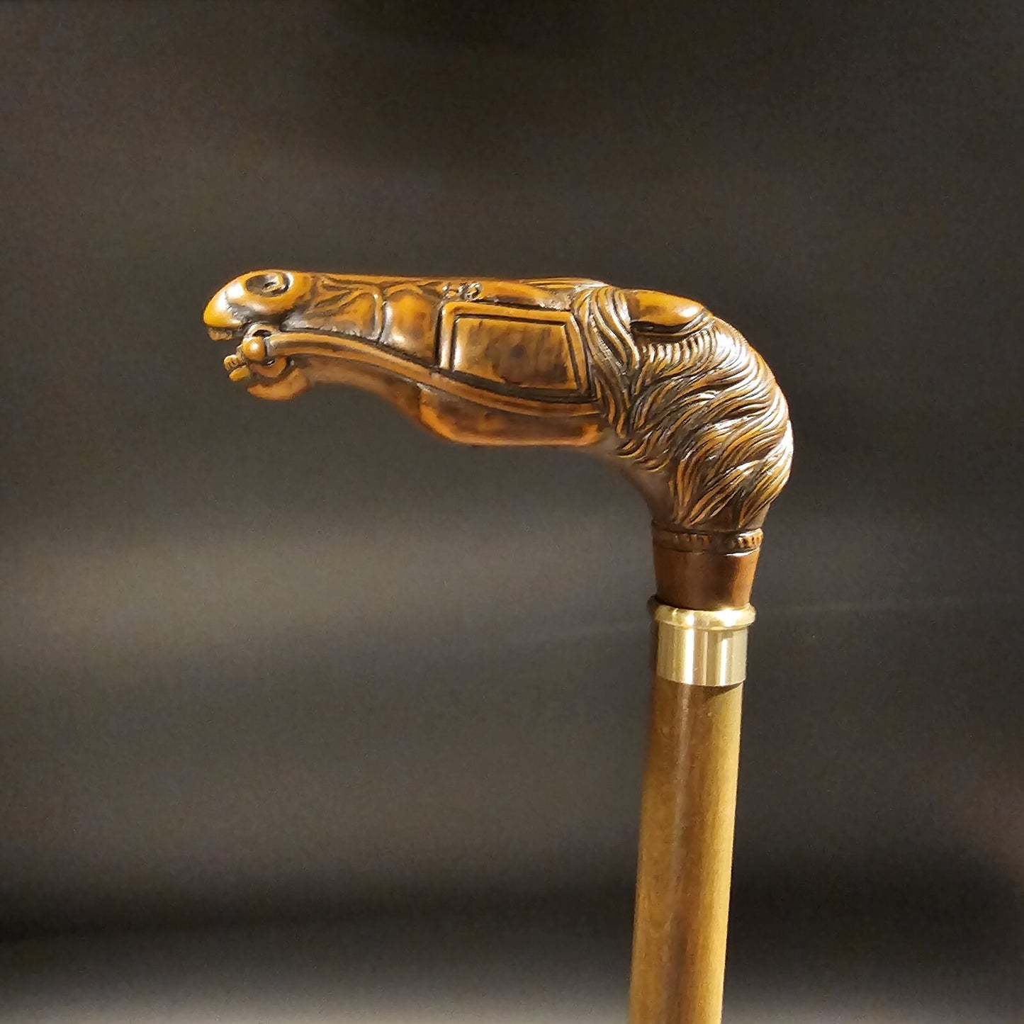 36" Antique Style Horse Head Walking Stick Cane