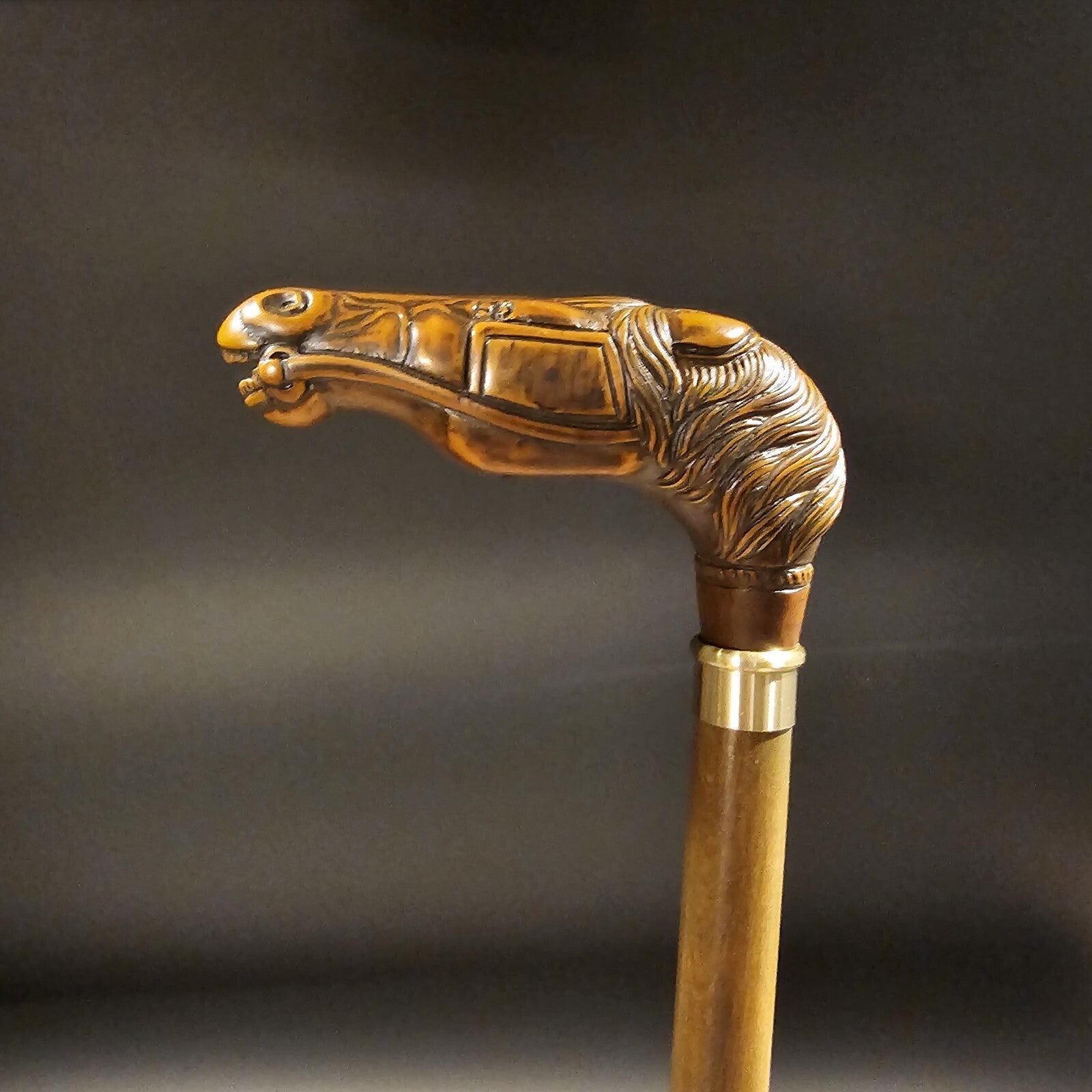 36" Antique Style Horse Head Walking Stick Cane