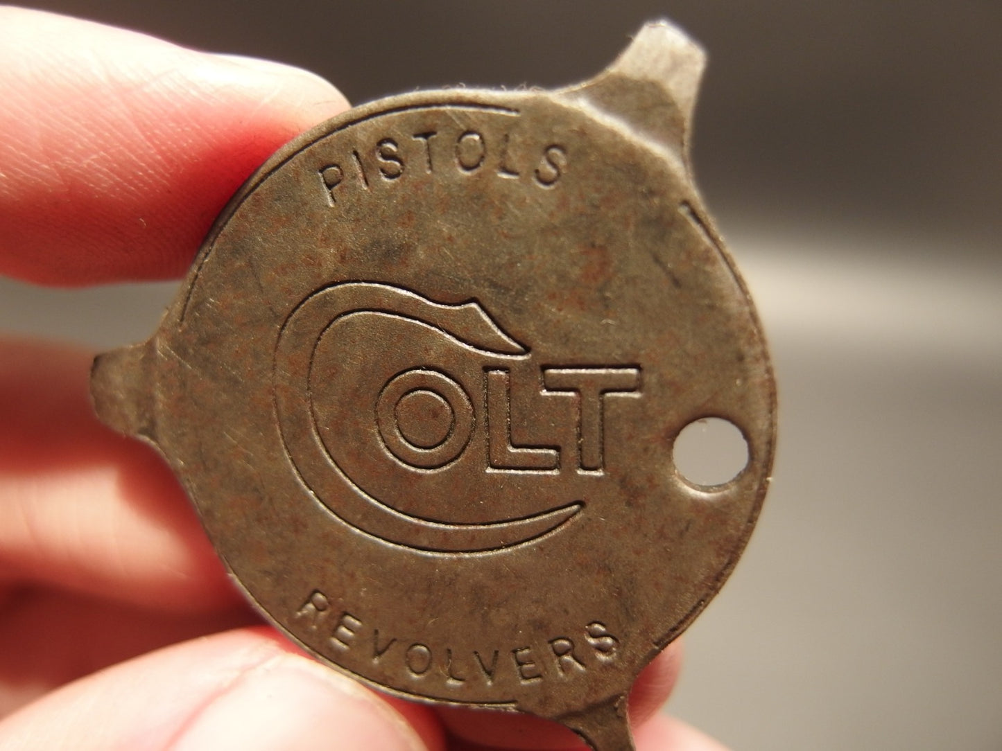 Antique Vintage Style Colt Firearms Screw Driver Key chain