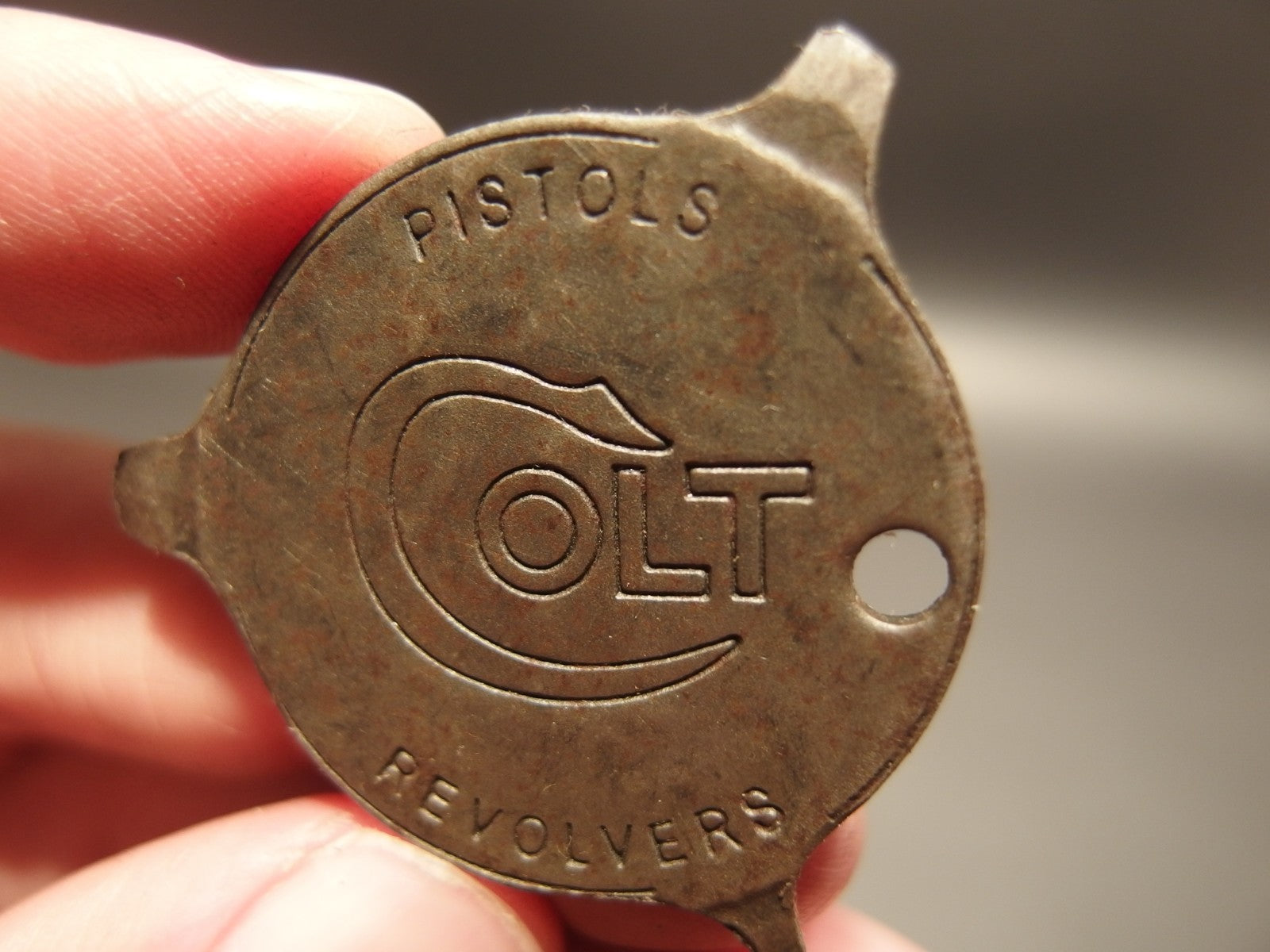 Antique Vintage Style Colt Firearms Screw Driver Key chain