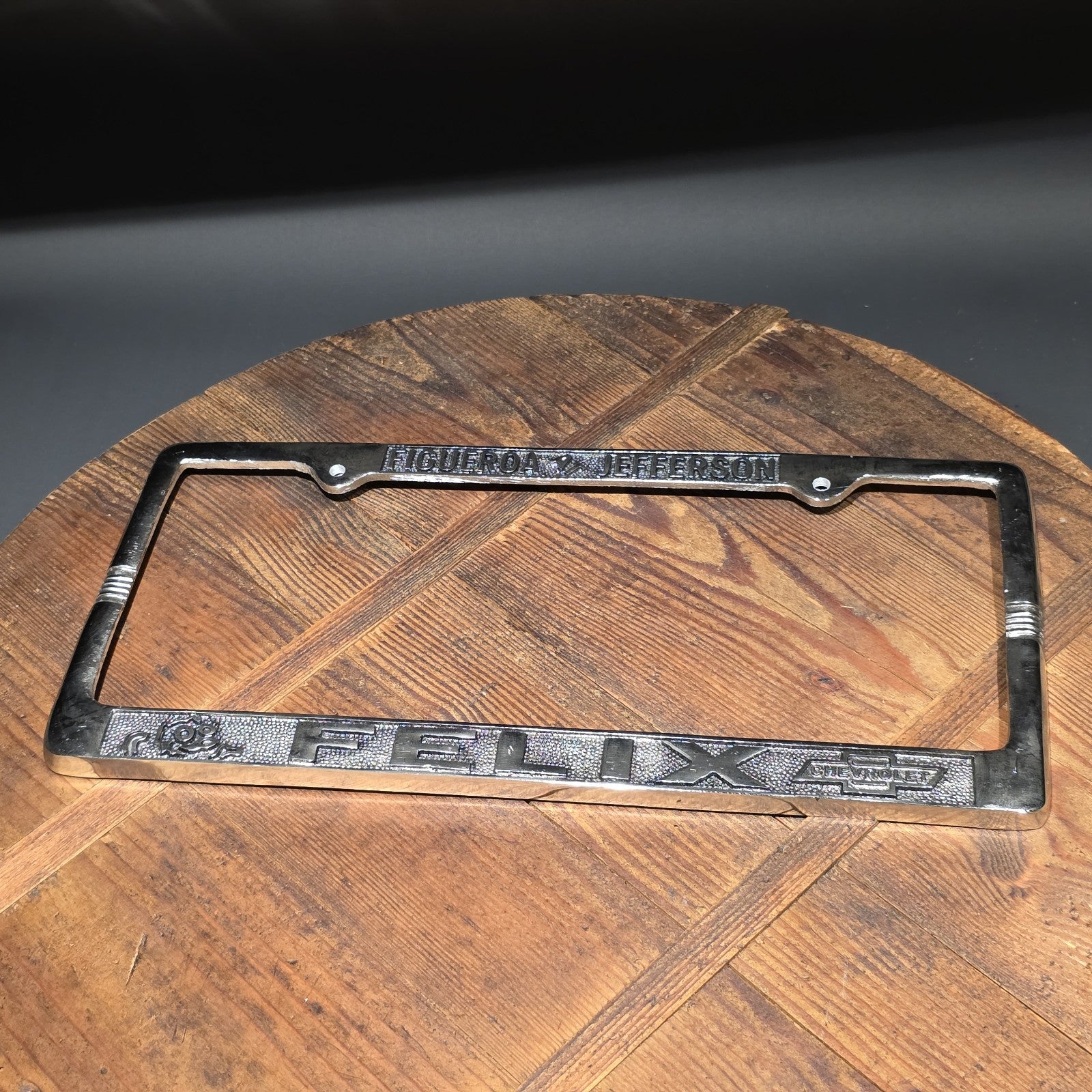 Felix Chevrolet License Plate Frame – Figueroa Jefferson Los Angeles