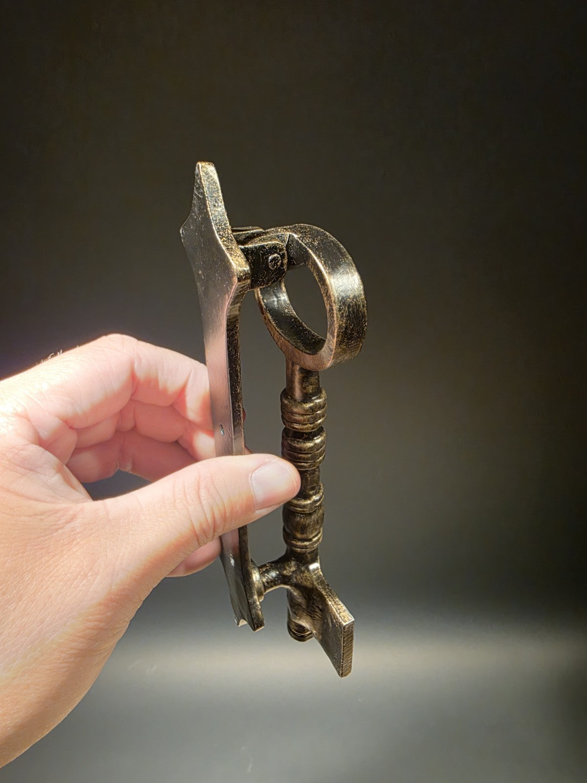 Antique Brass Vintage Style Cast Iron Key Door Knocker