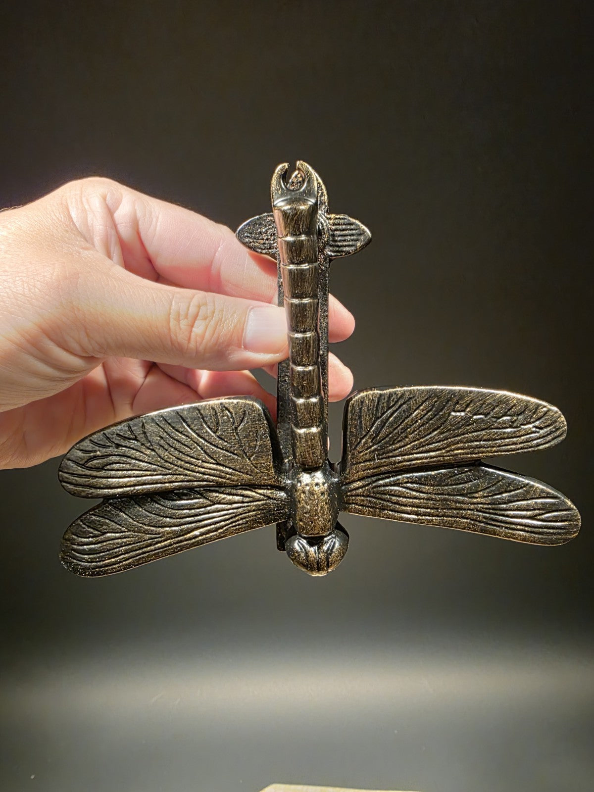 Antique Brass Vintage Style Cast Iron Dragonfly Door Knocker