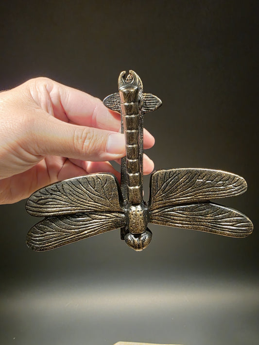 Antique Brass Vintage Style Cast Iron Dragonfly Door Knocker