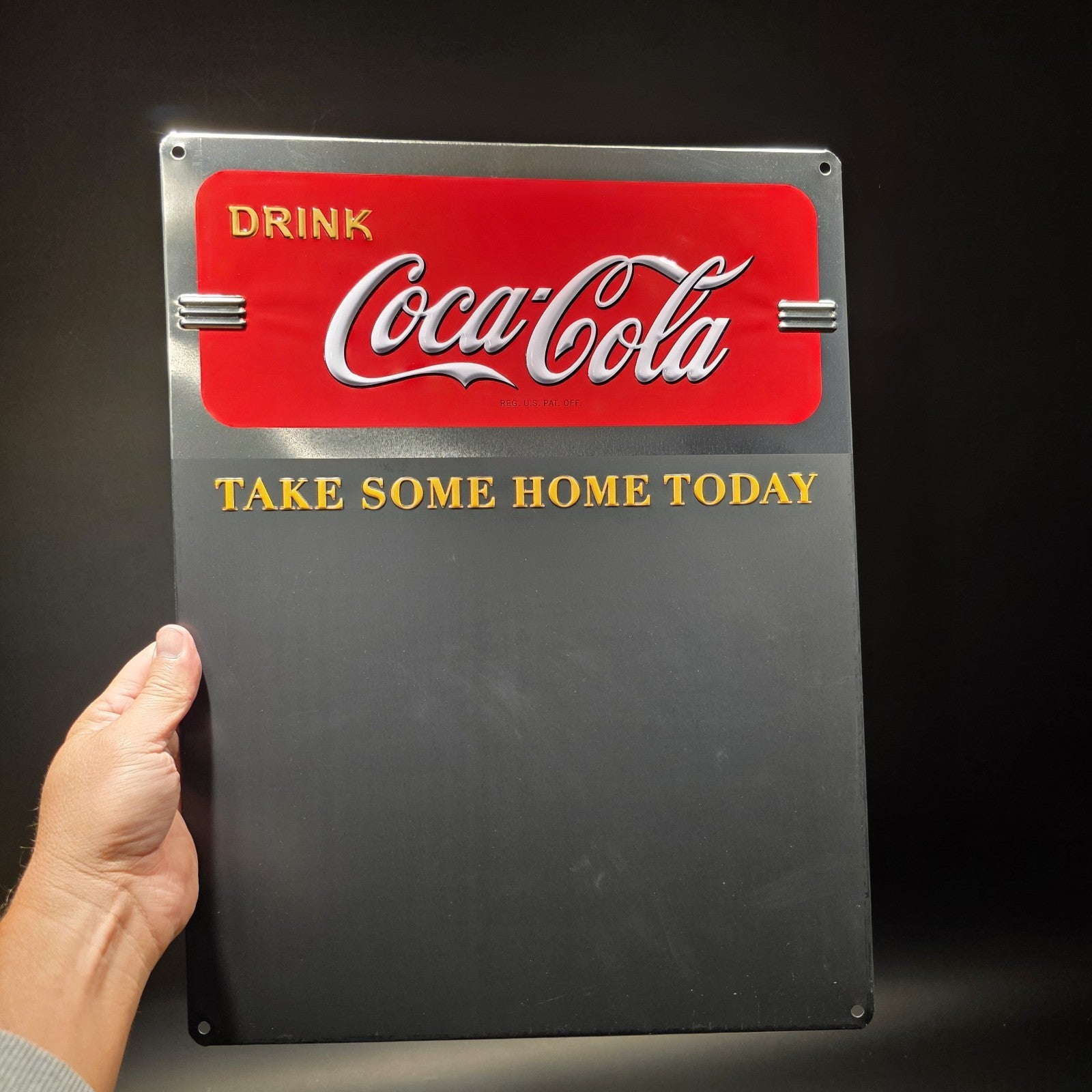 17" Coca-Cola Menu Board Chalkboard Sign Vintage Style Coke Advertising Display