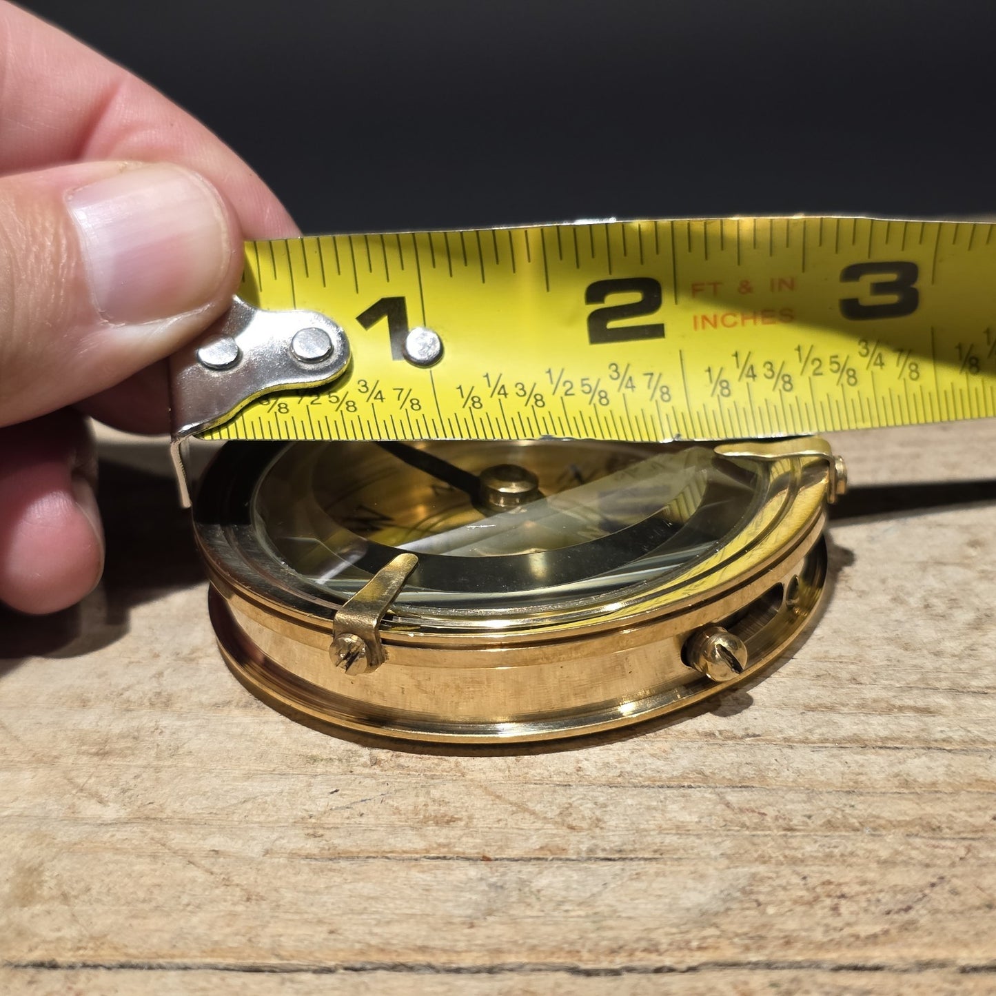 Brass Pocket Compass – Vintage Style Nautical Hunter Case Compass