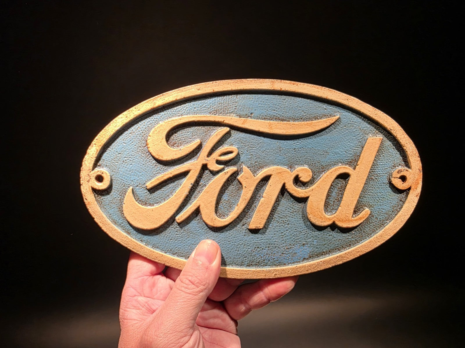 Antique Vintage Style Cast Iron Ford Plaque Sign