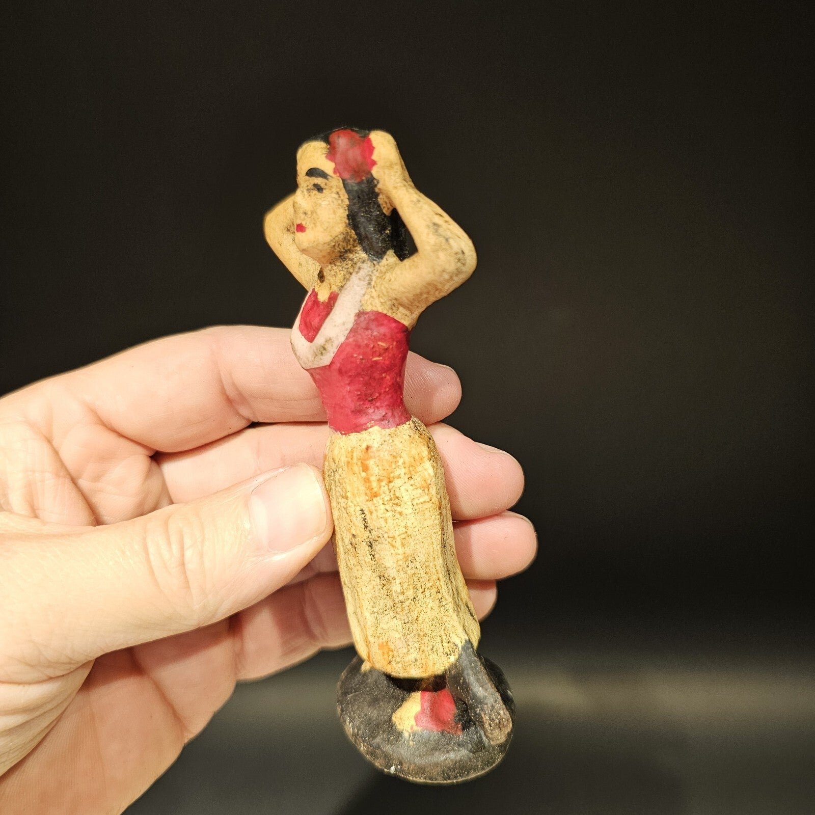 Antique Vintage Style Cast Iron Hula Dancer Bottle Opener