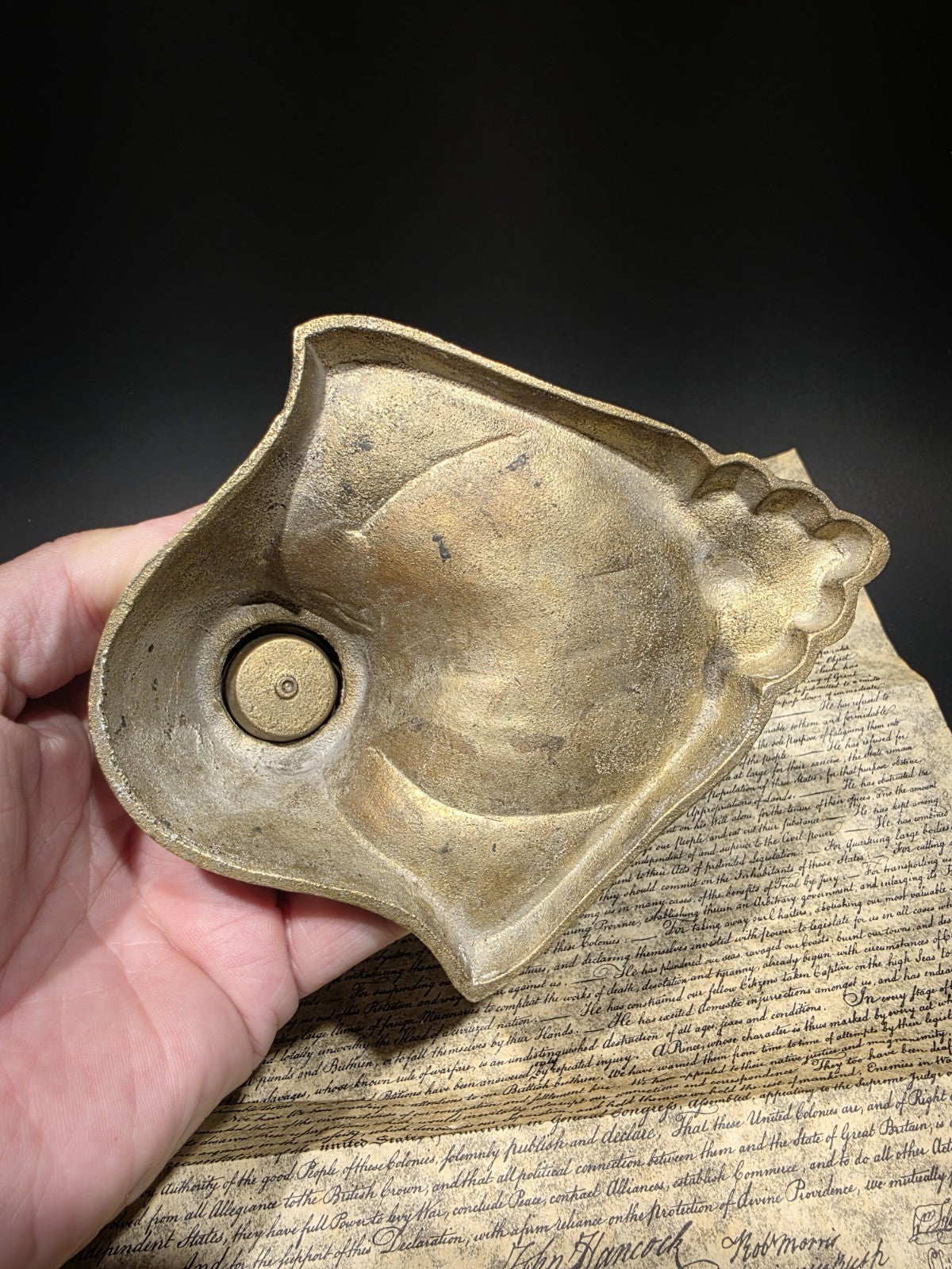  Brass Inkwell Ink pot Bottle Vintage Antique Style
