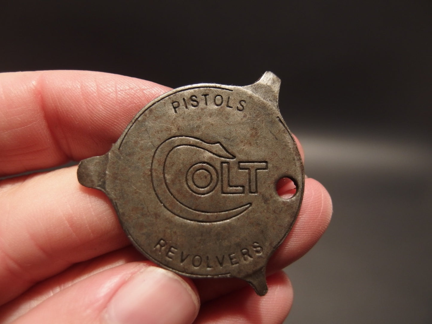 Antique Vintage Style Colt Firearms Screw Driver Key chain