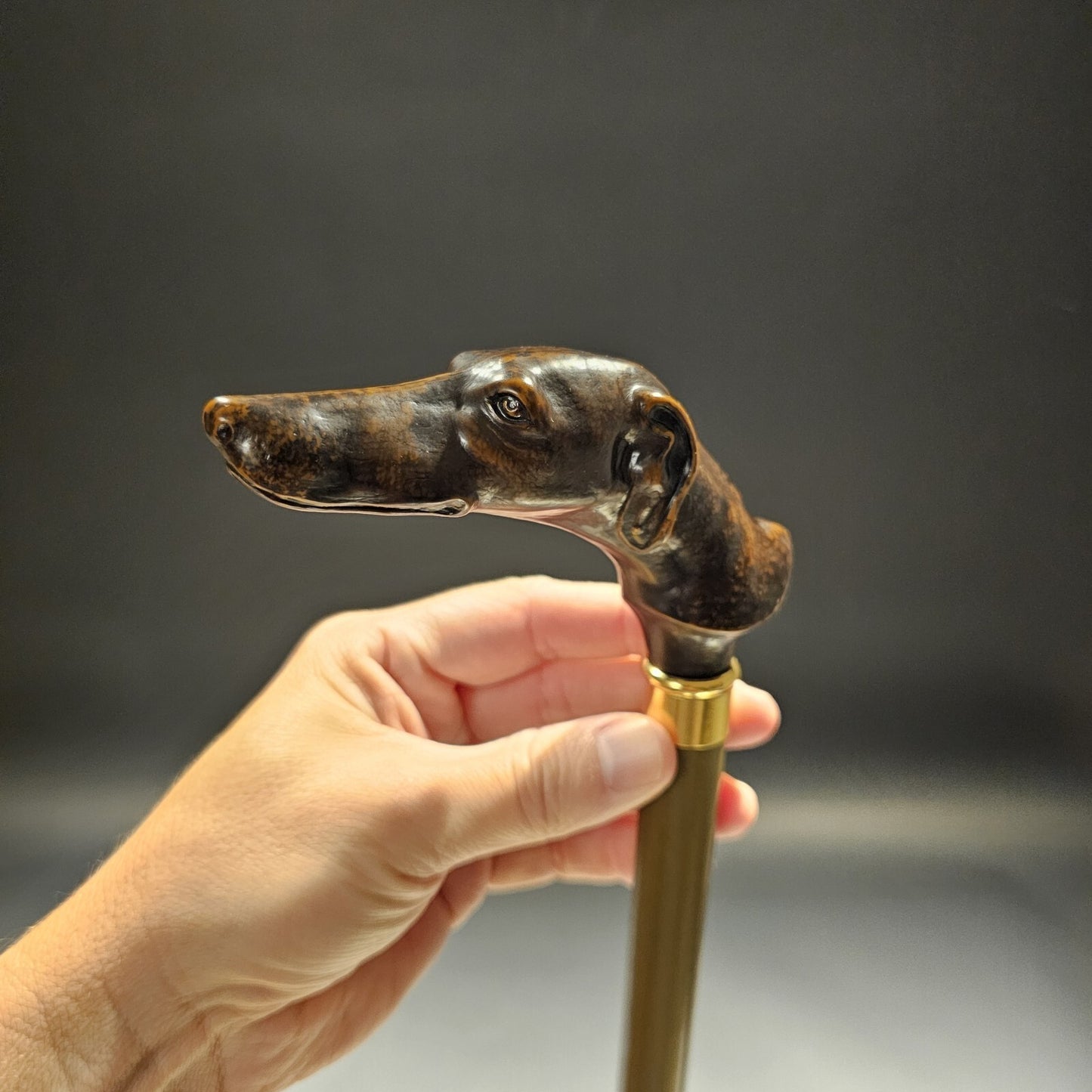 36" Antique Style Greyhound Dog Walking Stick Cane