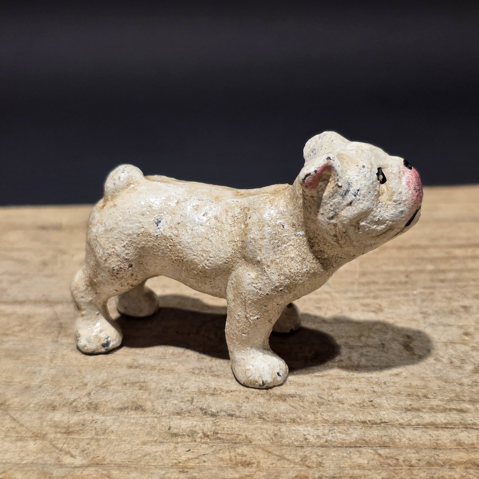Cast Iron Bulldog Dog Figurine – Vintage Style Miniature Animal Figure
