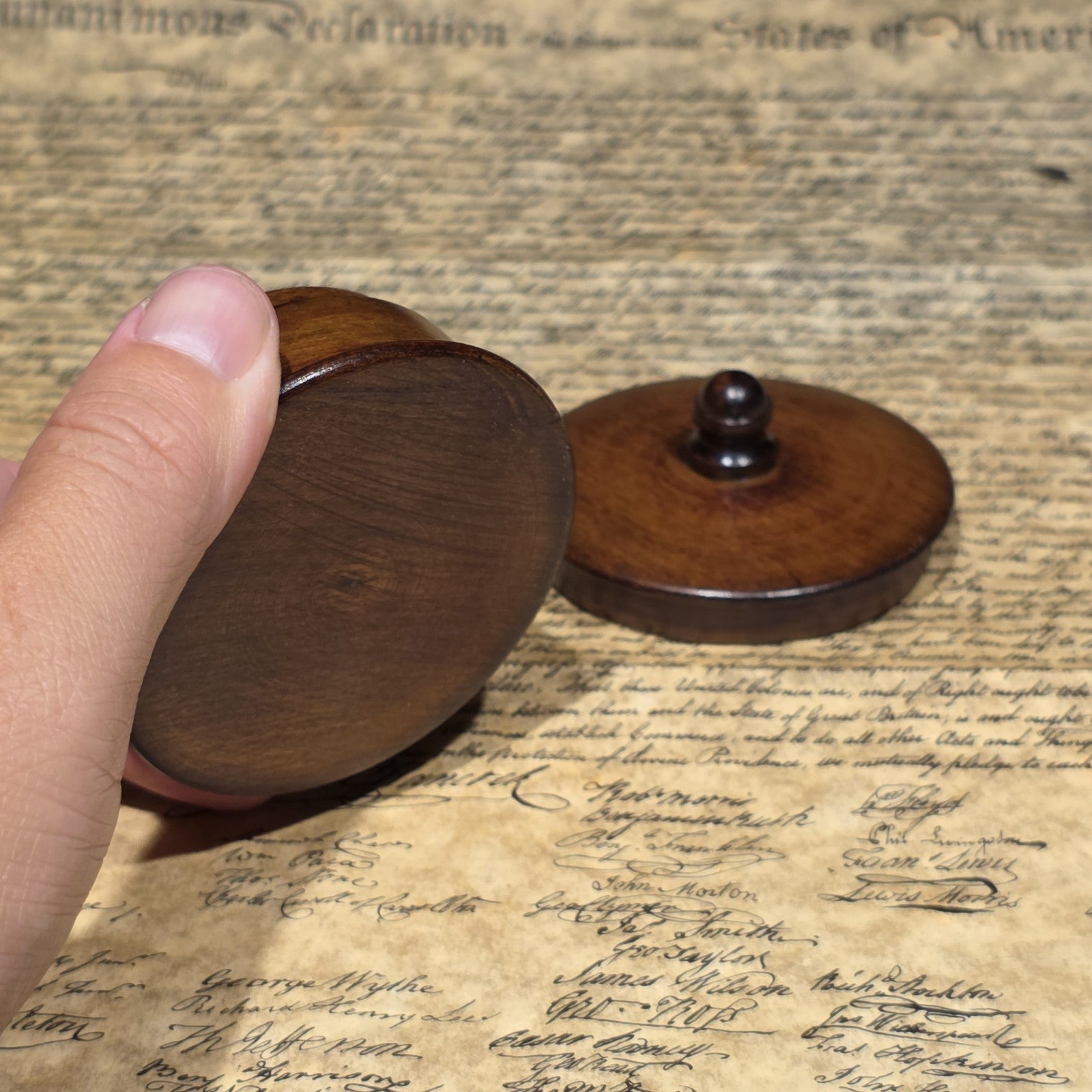Wood Cased Sundial Compass – Vintage Style Nautical Instrument