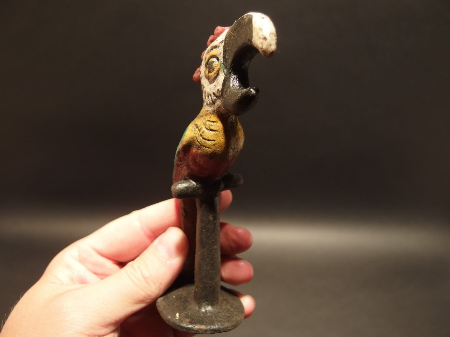 Antique Vintage Style Cast Iron Parrot Beer Bottle Opener bar tool