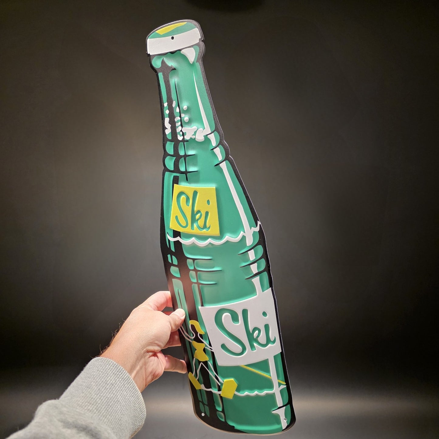 22" Vintage Style Ski Soda Advertising Metal Wall Sign