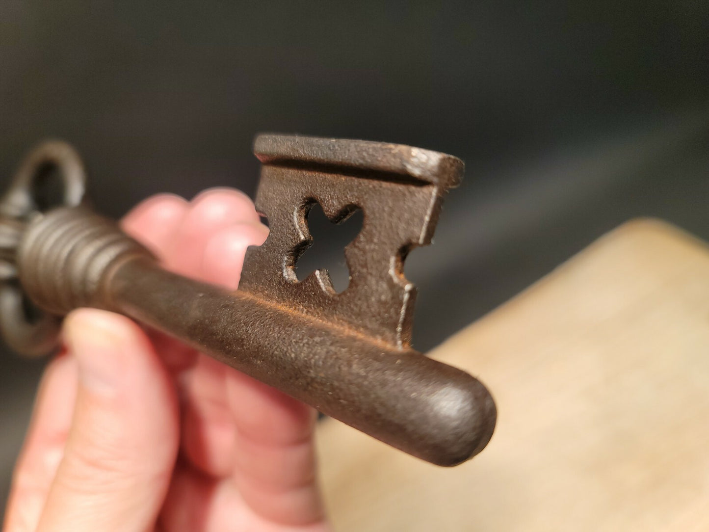 6 1/8" Antique Style Iron Large Skeleton Key