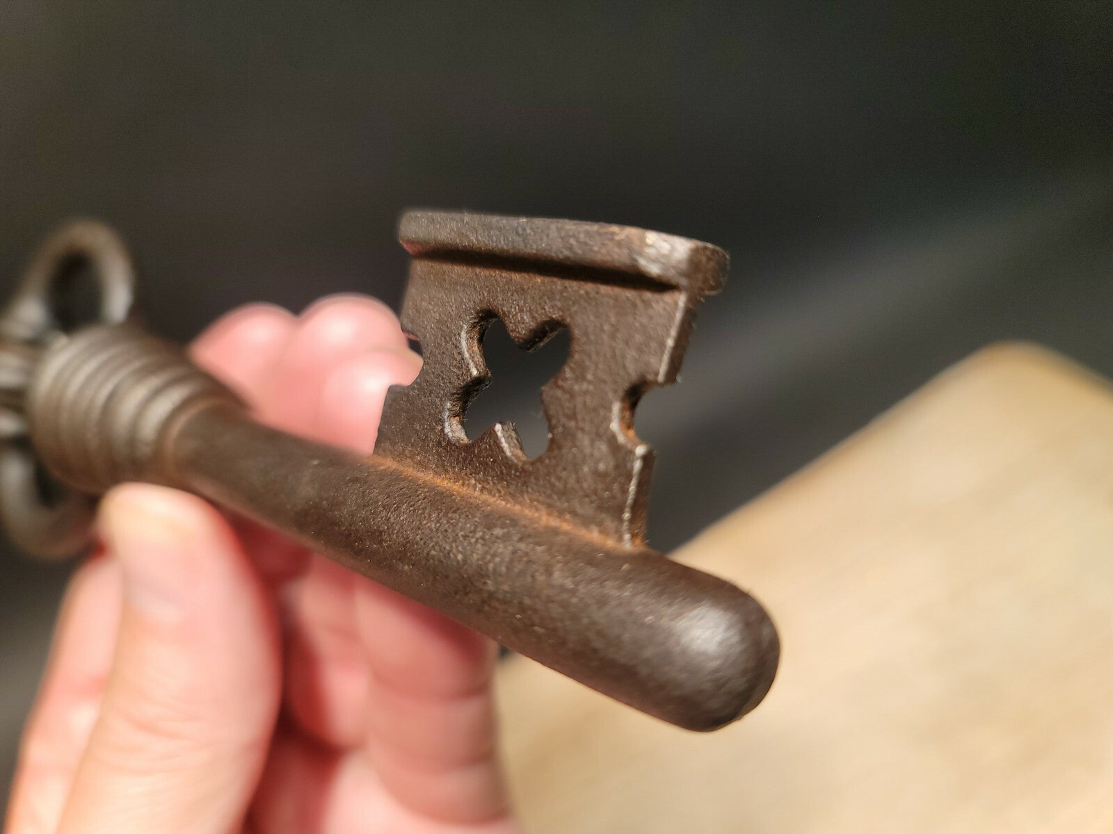 6 1/8" Antique Style Iron Large Skeleton Key