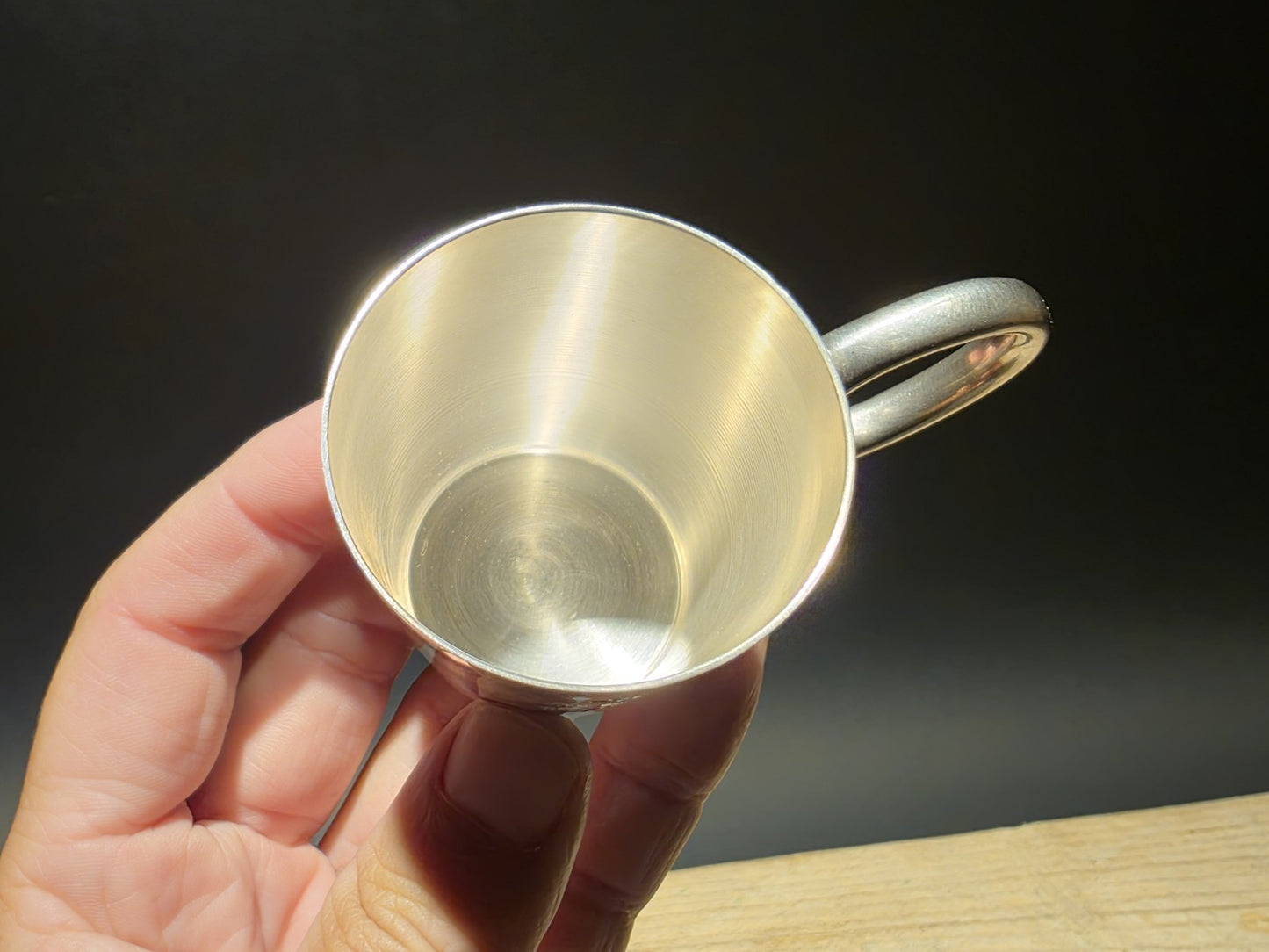 Vintage Style Metal Royal Navy Rum Cup Shot Glass Mug
