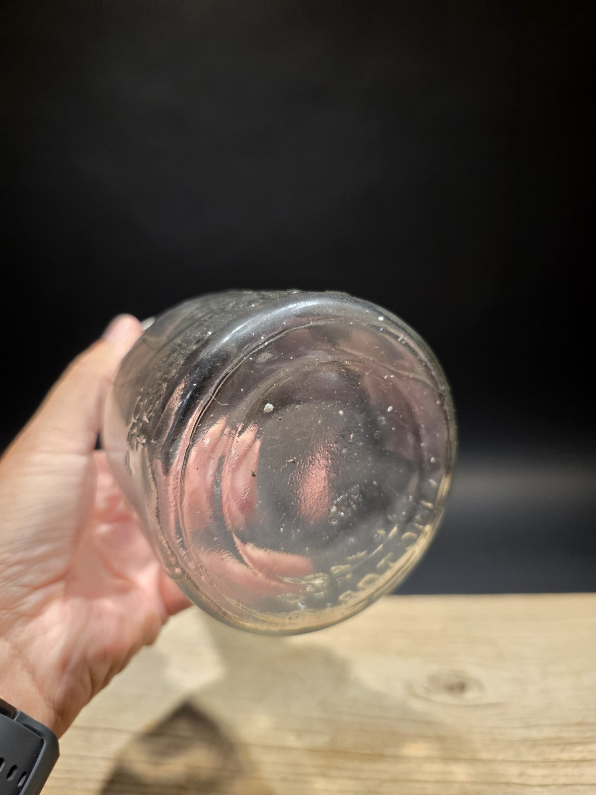 11" Vintage Style Glass Texaco Oil Bottle w Spout