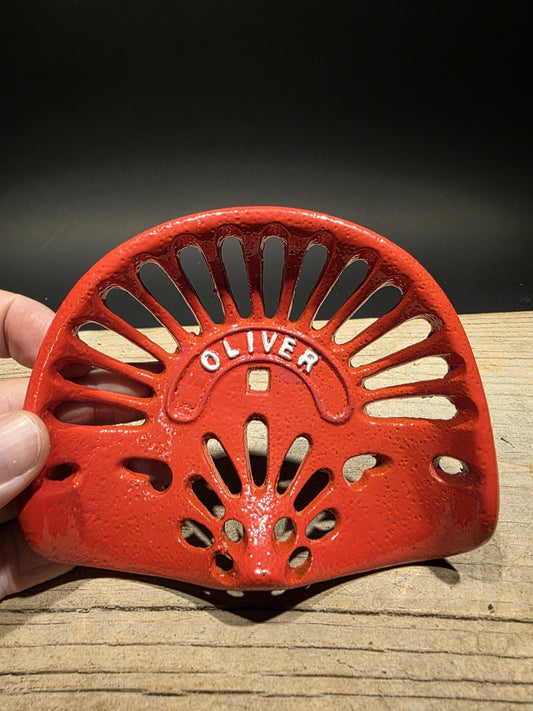 5" Antique Vintage Style Cast Oliver Miniature Tractor Seat Sample