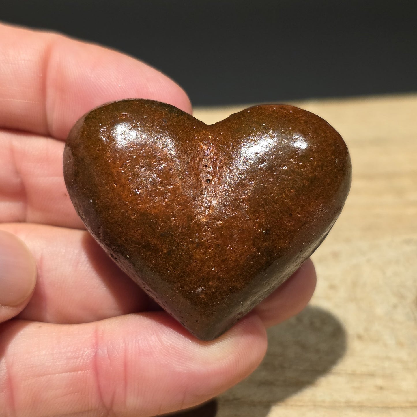 Cast Iron Heart Paperweight – Primitive Folk Art Love Token Decor