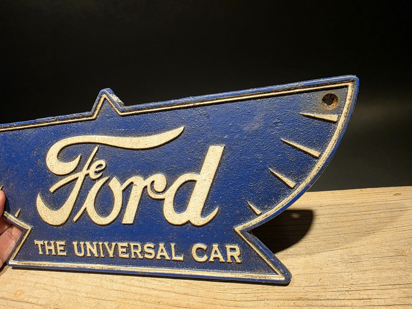 Antique Vintage Style Cast Iron Ford Car Sign Plaque