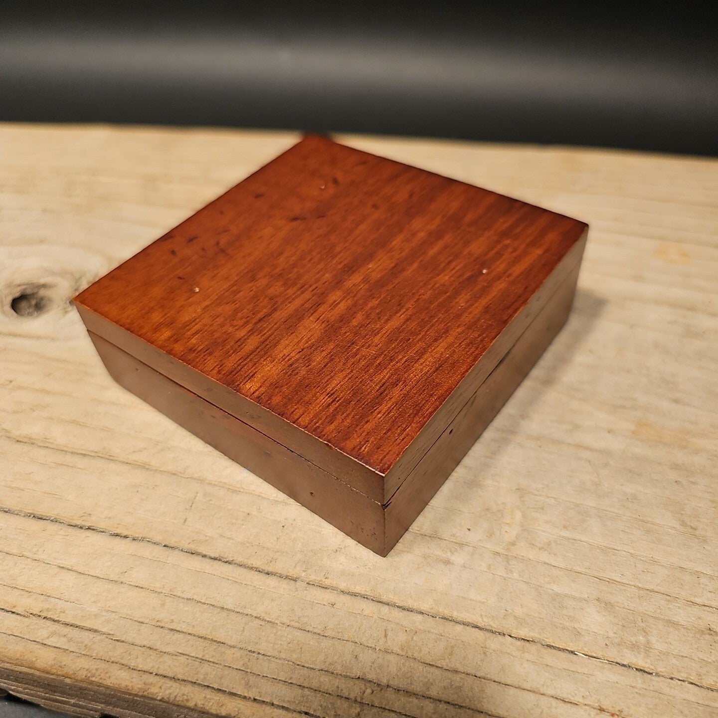 Antique Style Wood Brass Compass Box