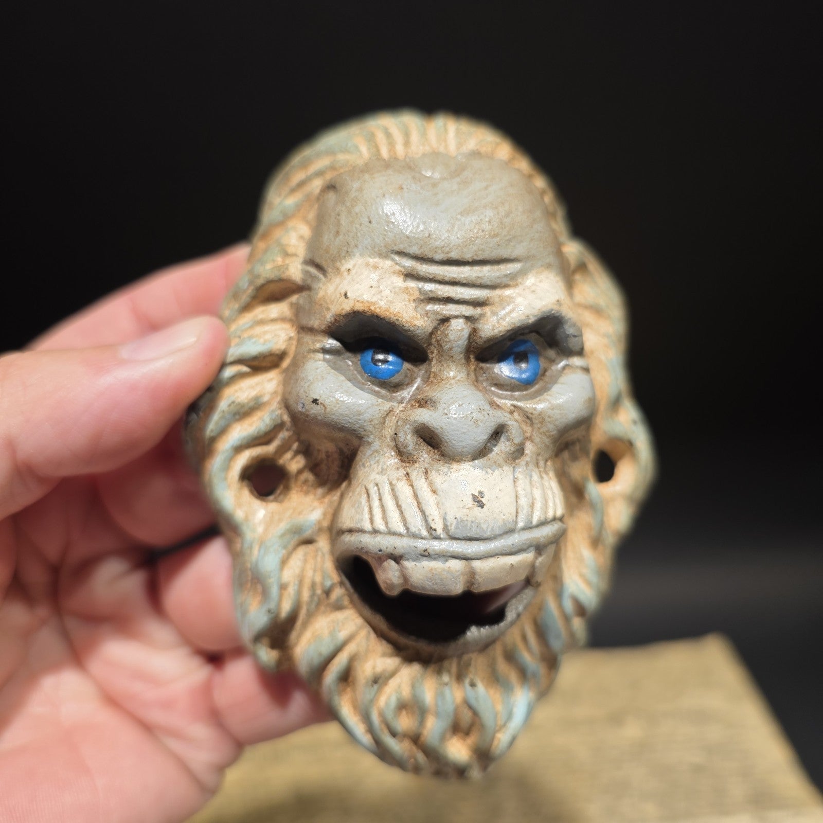 Antique Vintage Style Cast Iron Yeti Sasquatch Wall mount Bottle Opener
