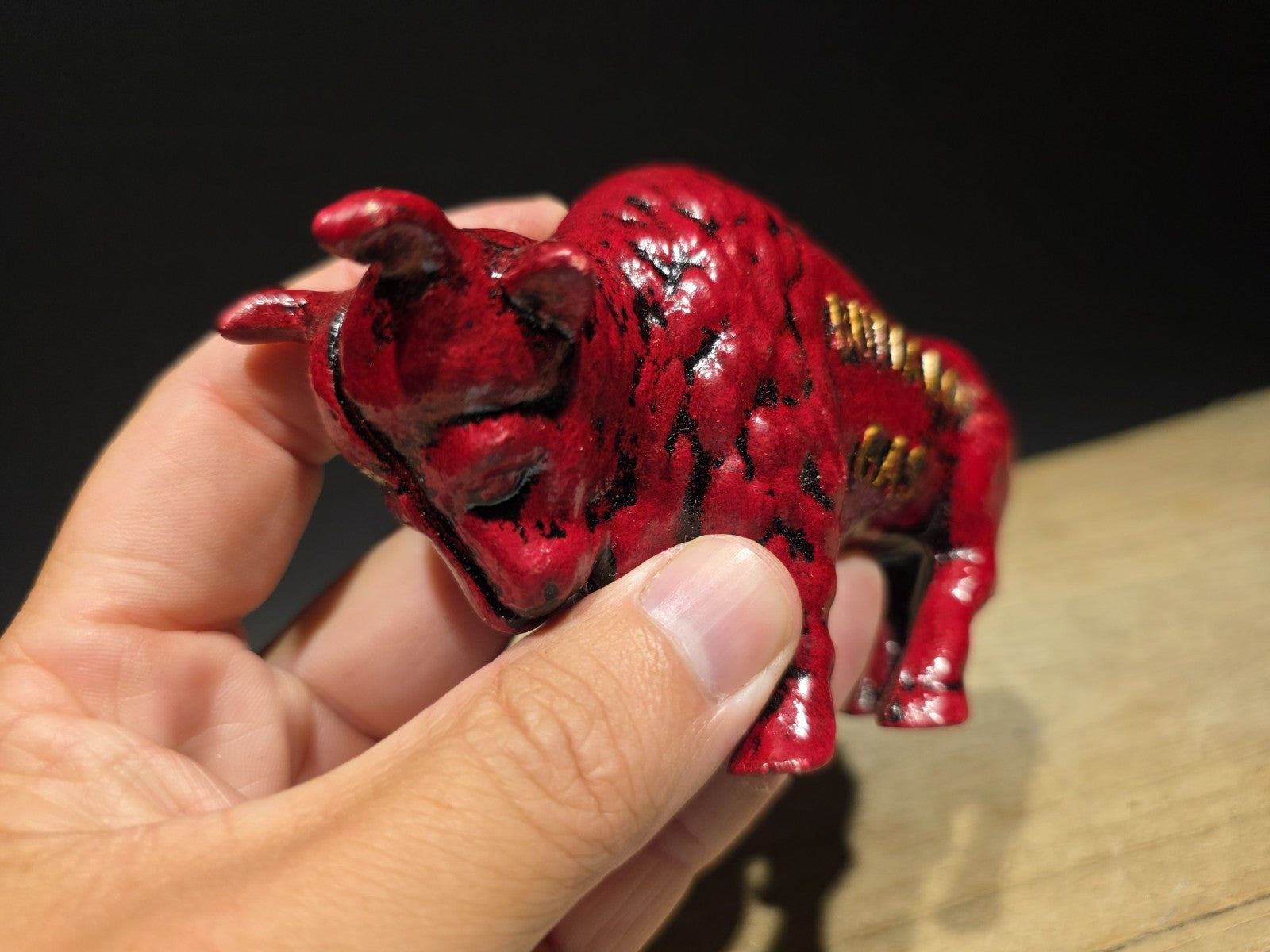 Antique Style Buffalo Gasoline Cast Iron Coin Bank