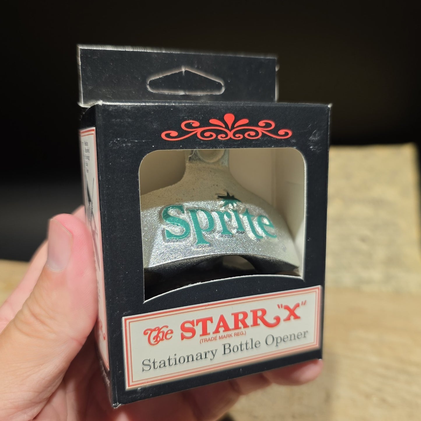 Sprite Starr X Bottle Opener in Box  2006 Coca-Cola Wall Mount