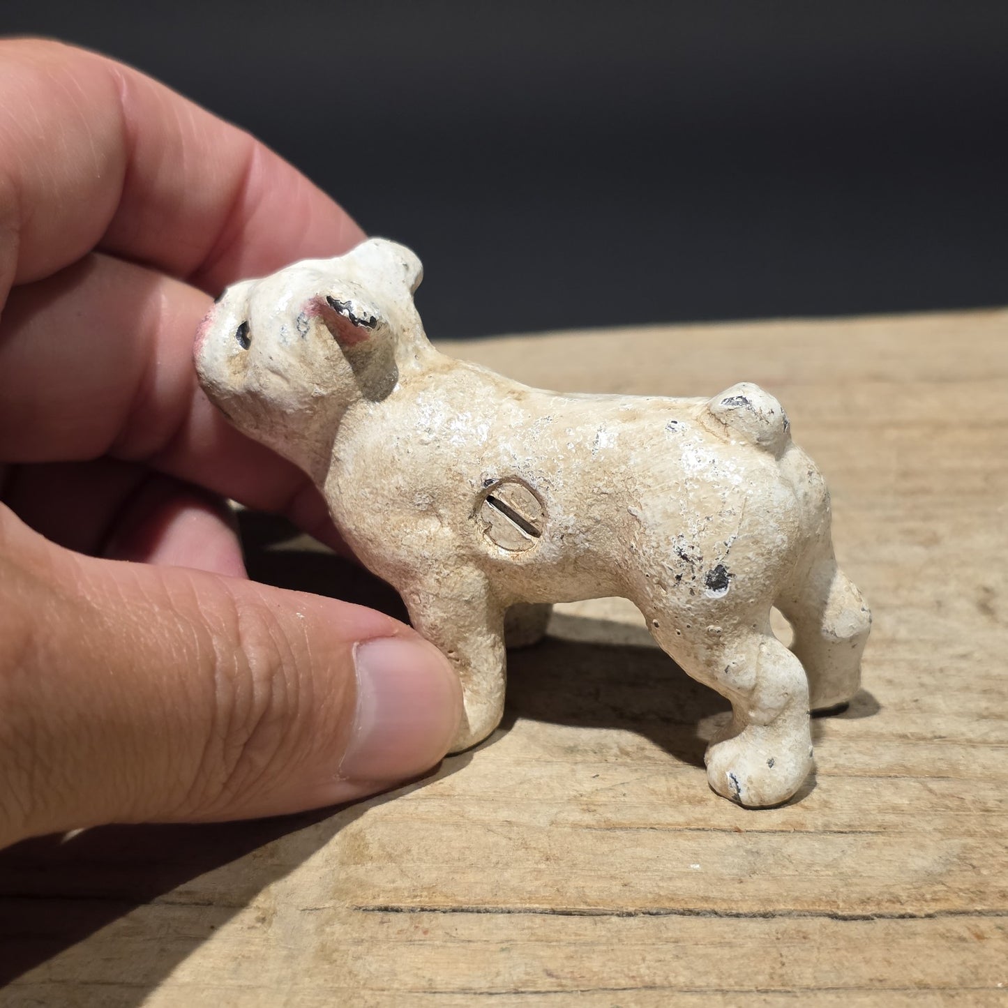 Cast Iron Bulldog Dog Figurine – Vintage Style Miniature Animal Figure