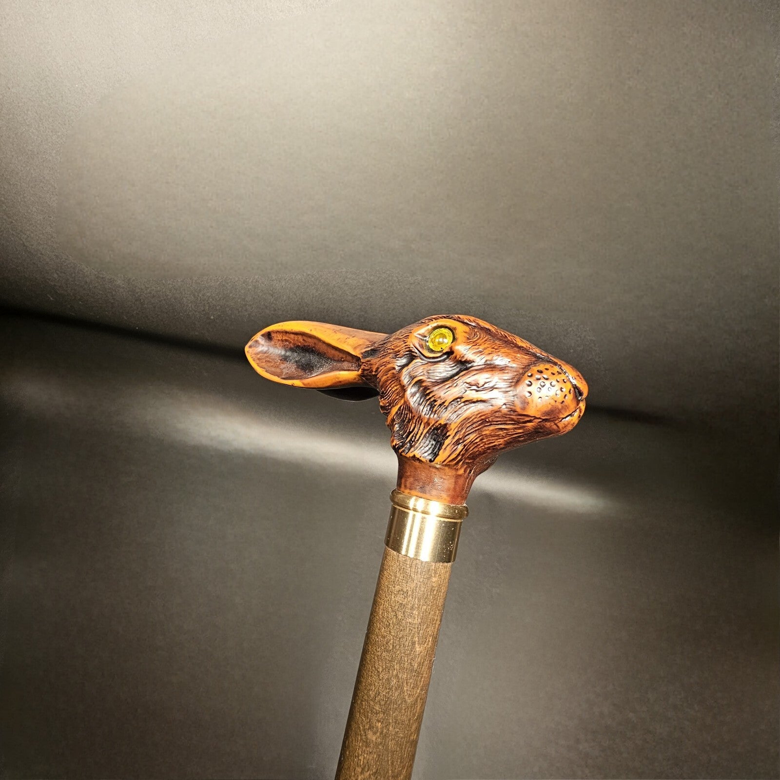 36" Antique Style Jack Rabbit Walking Stick Cane