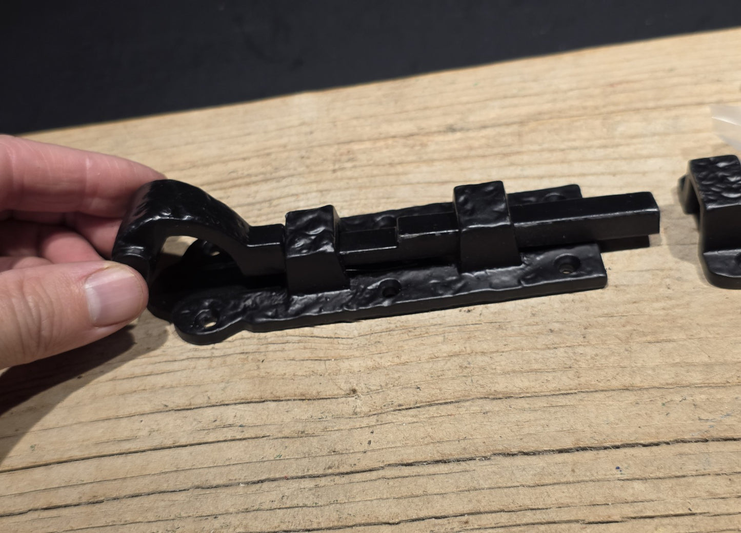 Antique Style Cast Iron Slide Bolt Door Latch – Barn or Gate Hardware