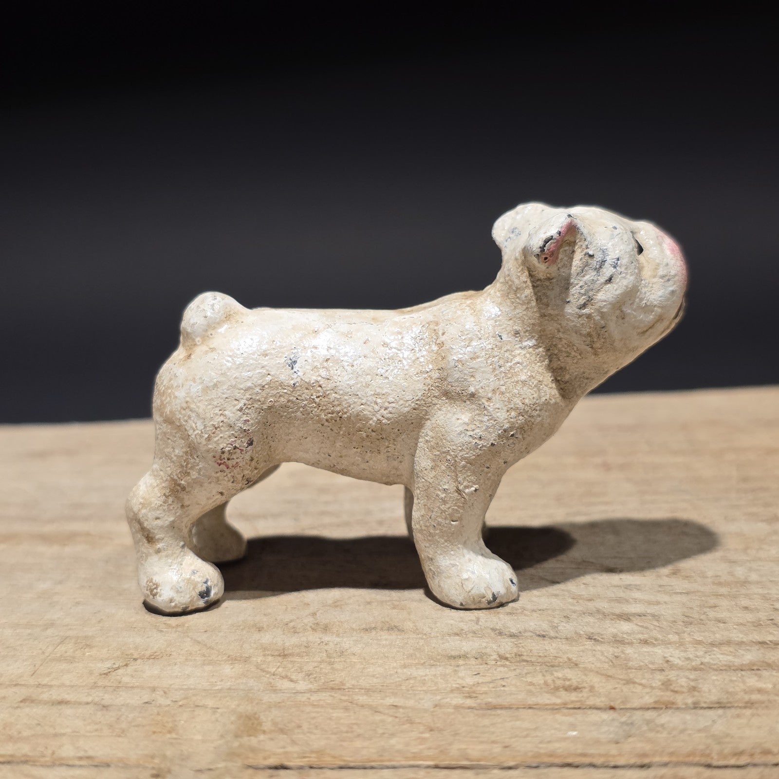 Cast Iron Bulldog Dog Figurine – Vintage Style Miniature Animal Figure