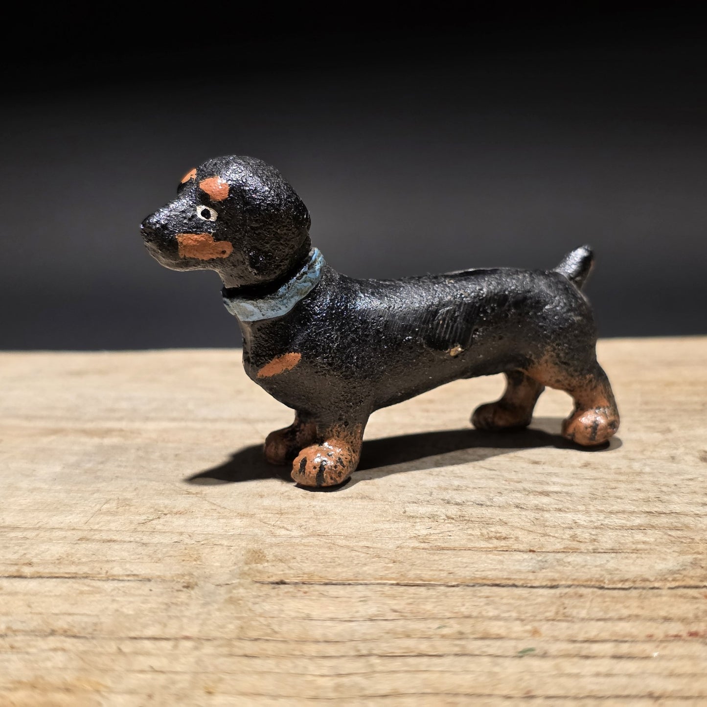 Cast Iron Dachshund Dog Figurine – Vintage Style Mini Animal Figure
