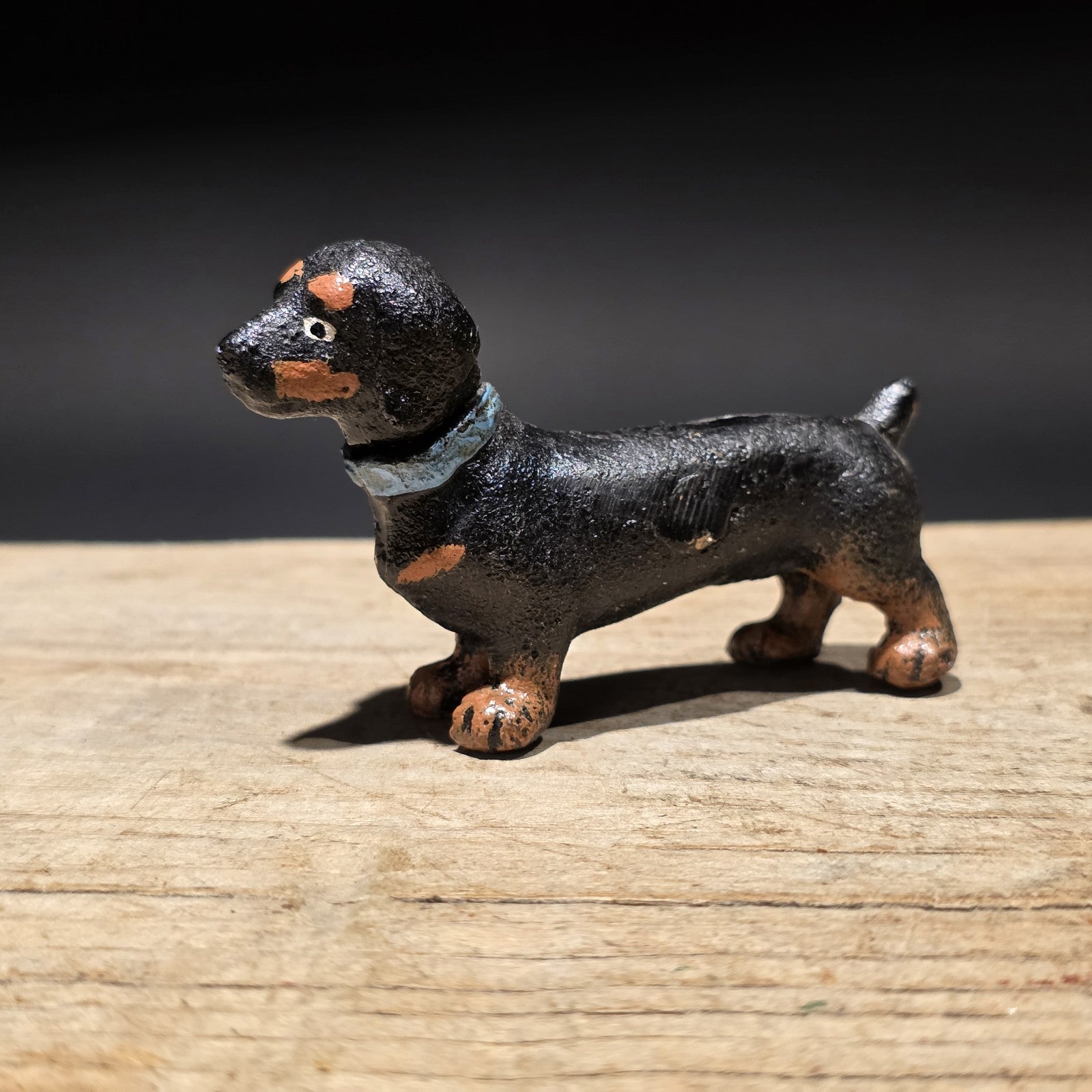 Cast Iron Dachshund Dog Figurine – Vintage Style Mini Animal Figure