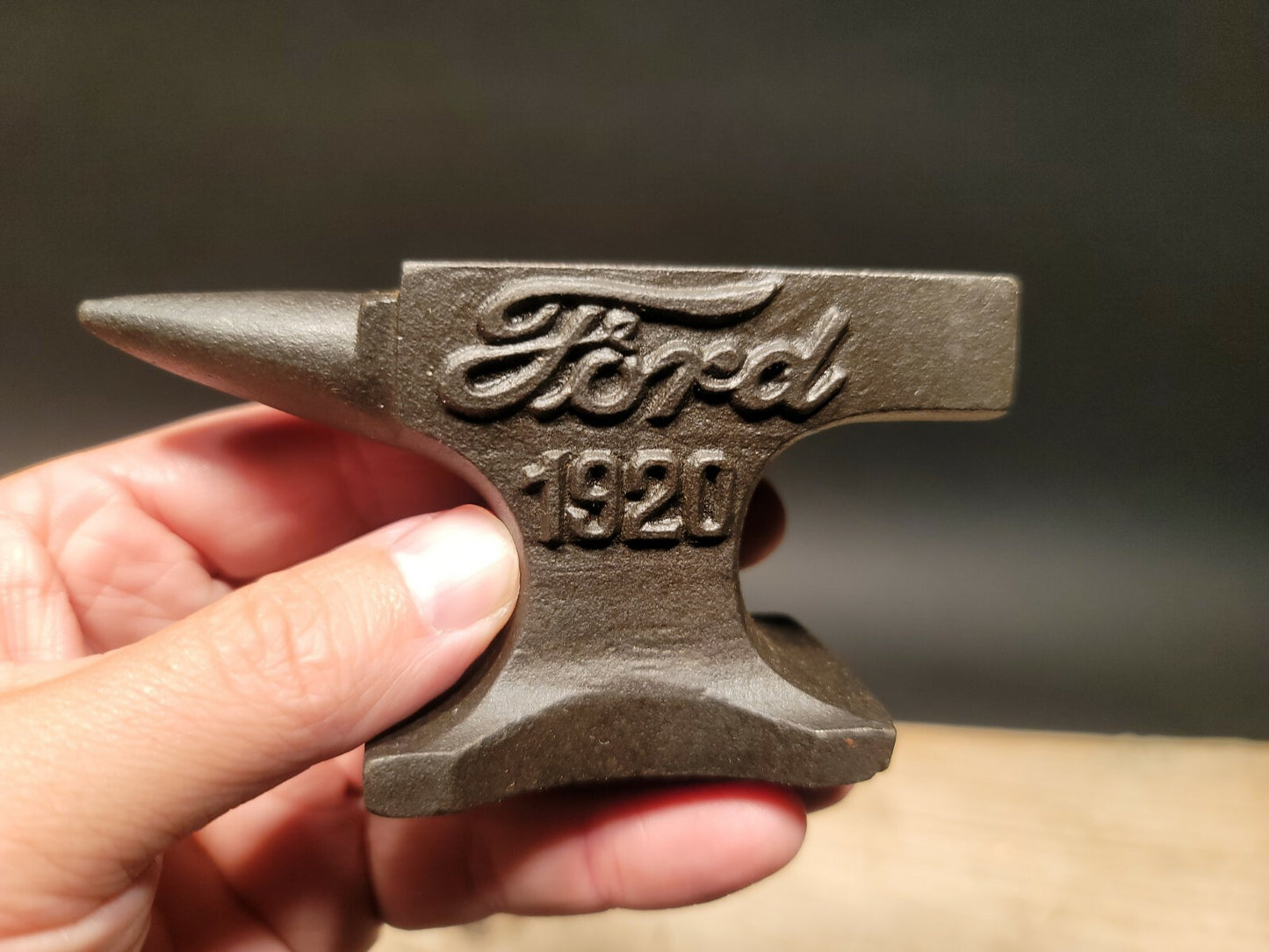 Vintage Antique Style Cast Iron Ford Miniature Anvil